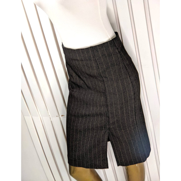 Womens Wildlife Sportswear Pencil Tube Skirt Black Print Professional Y2K Size 8 - Picture 4 of 11